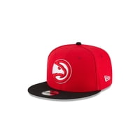 Gorra New Era 9Fifty Atlanta Hawks Para Niños Roja Con Snapback Ajustable