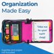 thumbnail image 4 of Carpeta con cierre Case-it Mighty Zip Tab School D-146 Magenta, 4 of 4