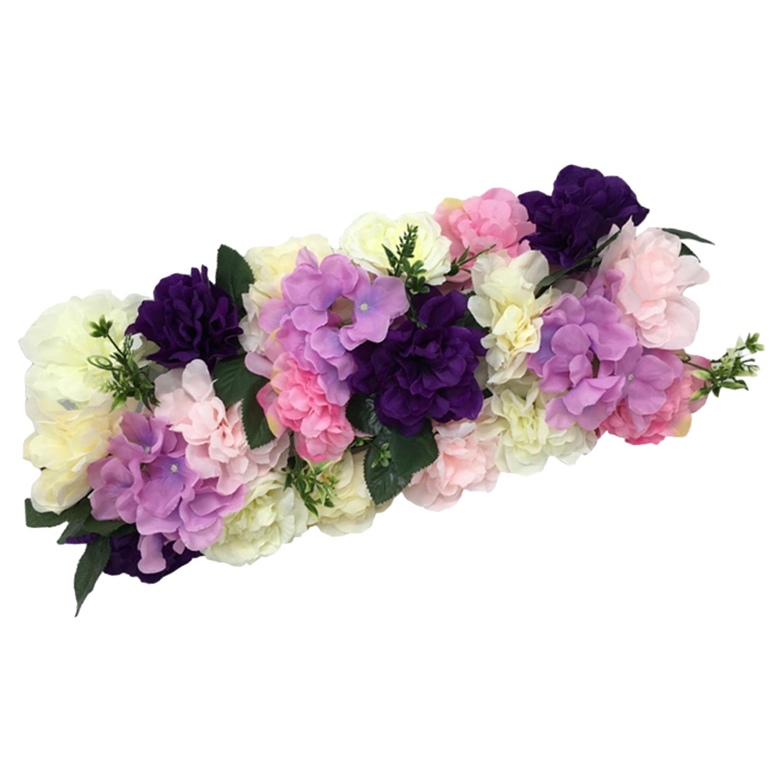 Magideal - Decoración De Pared, De Boda, Flores, Panel De Flores Artificiales, Telón De Fondo Para Ramo De Guardería, Habitación De Bebé, Decoración Para N Violeta