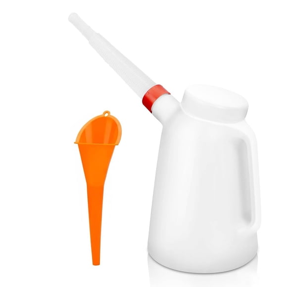 Jarra para aceite Riavzau de 2 L con recipiente medidor y juego de embudos