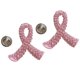 thumbnail image 4 of 2 Piezas De Esmalte Rosa Conciencia Del Cáncer De Mama Broche De Cinta De Caridad Broches, 4 of 5