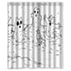 thumbnail image 1 of Cortina de ducha con diseño de muñeco de nieve y gato Simón, con ganchos, tamaño 60 x 72 pulgadas, 1 of 3