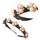 thumbnail image 3 of Diadema con horquillas y doble flequillo con diamantes de imitación, accesorios para el cabello, diademas trenzadas con clips, diademas retorcidas, 3 of 5