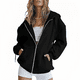 thumbnail image 1 of Chaqueta deportiva de mujer, chaqueta con capucha, sudadera larga de otoño e invierno., 1 of 6