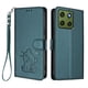 thumbnail image 1 of Carcasa Billetera de Cuero Sintético para Motorola Edge 70 5G, Verde Oscuro, 1 of 6