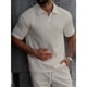 thumbnail image 1 of Polera Hombre Manga Corta Textura Suave Cierre Tendencia 0273, 1 of 3