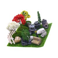 Magideal - Juego De Garedn En Miniatura Para Casa De Muñecas, Adornos De Micropaisaje, Accesorios De Jardín De Hadas Para Decoración De Micropaisaje De Jardín De
