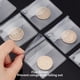 thumbnail image 5 of Fundas para monedas de un solo bolsillo, 50 unidades de fundas protectoras individuales de plástico transparente para colección de monedas, joyas y artículos pequeños de 2,2 x 2 pulgadas, 5 of 7