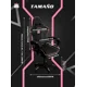 thumbnail image 3 of Silla Gamer Hell Castle Reclinable Con Cojin Lumbar Negro Con Rosa Cuero Sintético, 3 of 6