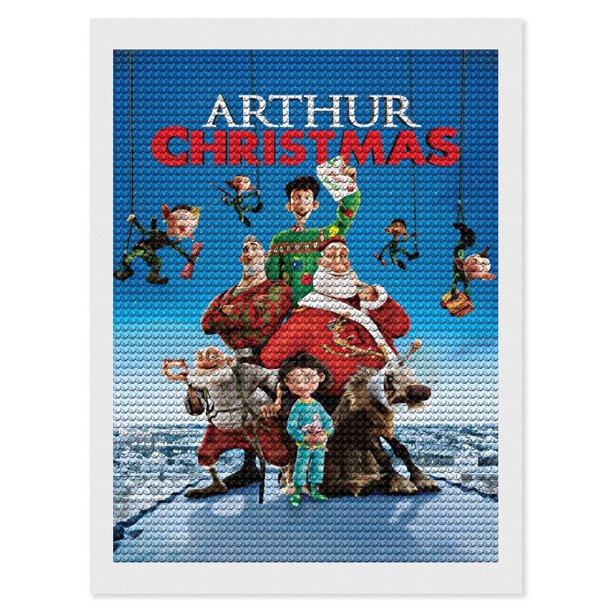 Arturo, el Millonario de Navidad Kits de Pintura de Diamantes para Adultos 5D DIY Diamond Art Kits Full Drill Diamond Dots para Regalo Decoración de Pared y Relajación Artes de Gemas 30*40cm