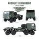 thumbnail image 5 of Camión RC HOBBYPLUS Helidirect 1/18 CR18P Terranaut 8x8 RTR, 5 of 8