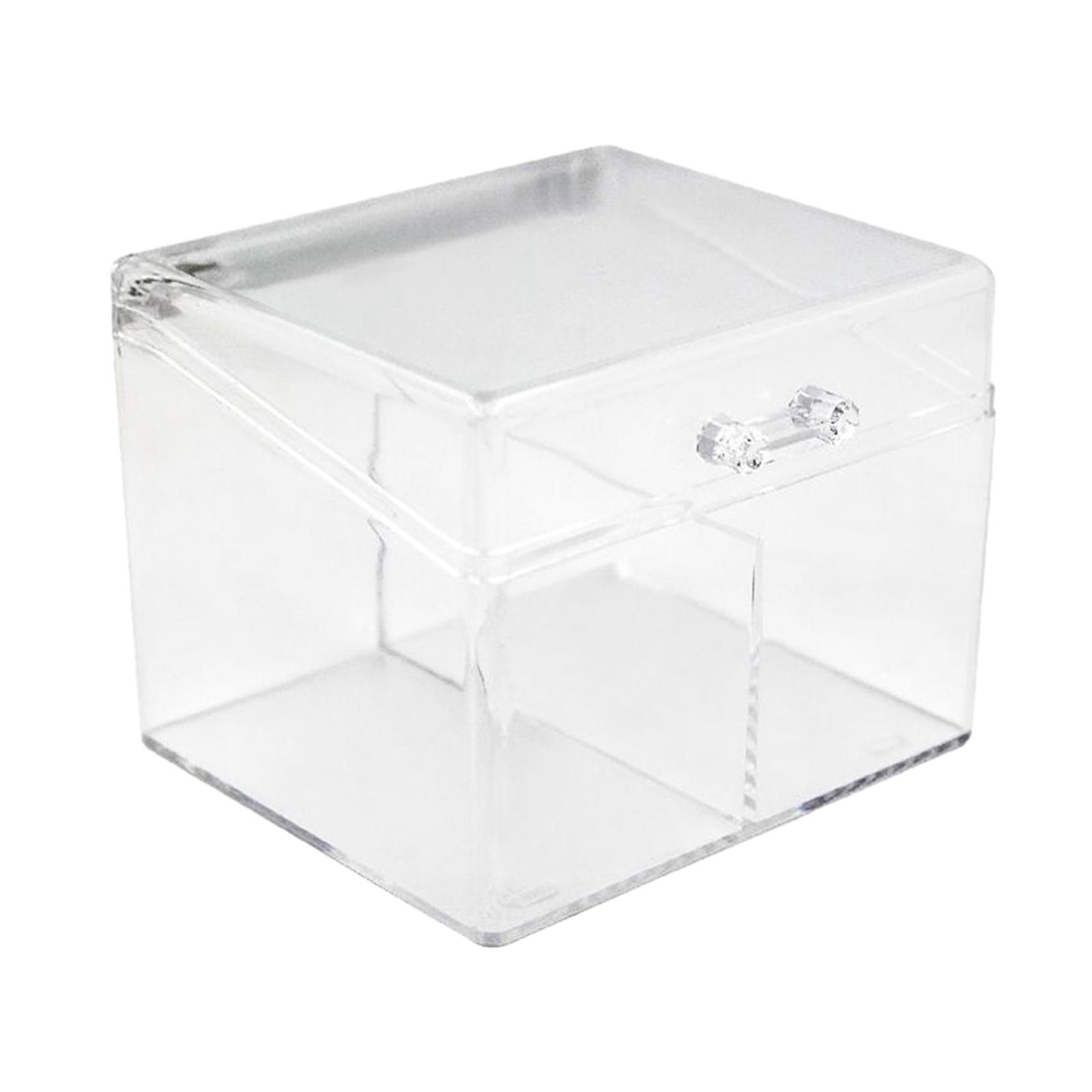 Bothyi - Caja De Almacenamiento De Tarjetas Fotográficas, Estuche De Almacenamiento Con Tapa Transparente Para Tarjetas Comerciales, Pegatinas, Artículos Pequeños