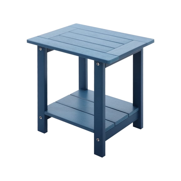 Mesa lateral exterior Meluvici doble Adirondack resistente a la intemperie