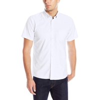 Camisa Izod Oxford De Manga Corta Con Botones Blanca 36-37 Us