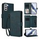 thumbnail image 1 of Funda Cartera Mariposa para [Samsung Galaxy S21 Plus] con Soporte y Cremallera Verde oscuro, 1 of 6