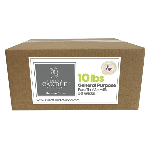 Cera de Parafina Direct Candle Supply 4.5 kg con 50 Mechas