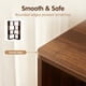 thumbnail image 3 of 6 Tier Corner Bookshelf, 66" Tall L Shaped Bookshelf with Baffle, Freestanding Display Corner Shelf, Wooden Bookcase with Open Shelf Units for Living Room, Bedroom, Home Office, Walnut, 3 of 3
