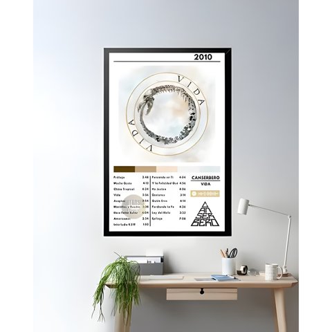 Genérico - Cuadro Canserbero Vida 24X36 Cm