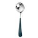 thumbnail image 1 of Firefly Hope 4 piezas Cucharas Redondas de Acero Inoxidable Verde platado, 15.8*4.3cm - Ideal para Sopas, Guisos y Servicio Elegante en Hogar y Restaurantes, 1 of 5