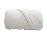 Magideal - Hilo Grueso De Terciopelo De 500G Para Tejer Alfombra De Diy, Hilo Tubular Jumbo Suave Para Proyectos De Macramé, Tapiz, Alfombras, Ganchill , Blanco