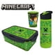 thumbnail image 1 of Kit 3 Colacion Minecraft Juvenil Botella 820 Ml Con Licencia Oficial - Verde, 1 of 5