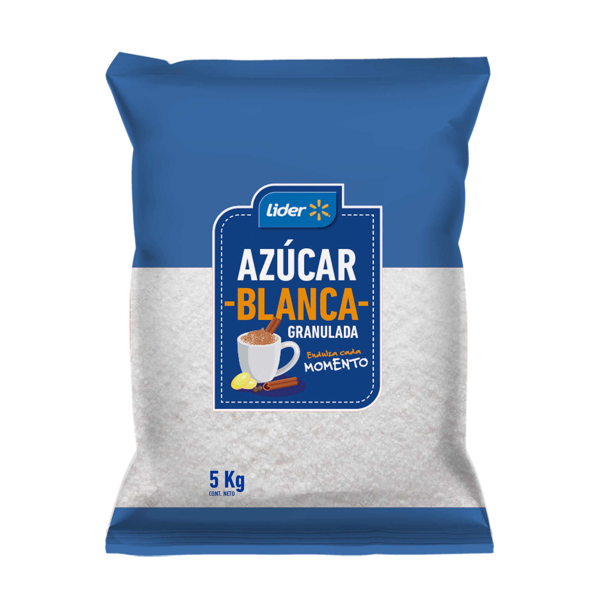 Azúcar Blanca Granulada Bolsa 5 kg Lider