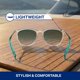 thumbnail image 4 of Blenders Eyewear North Park Gafas de Sol Polarizadas para Hombre y Mujer – Protección UV 100% con Montura de TR90 Resistente para Exterior, Playa y Conducción – Tropical Current, 4 of 8