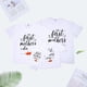 thumbnail image 2 of Conjuntos familiares a juego para mamá y yo, camisetas con letras mini para mamá y papá, camisetas para el día de la madre, mono para bebé, conjunto de ropa para sesión de fotos familiar (blanco-p, 0-, 2 of 4