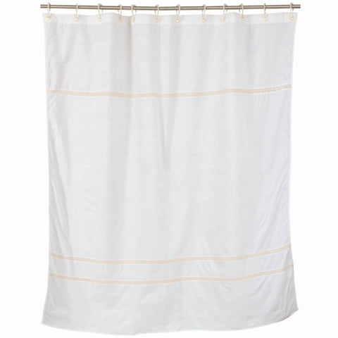 Gentile - Cortina De Baño 200X 200 Cms Diseño Prego Color Crudo
