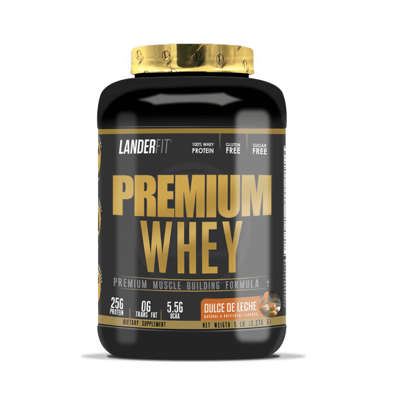 Premium Whey Protein 5lbs - Dulce de leche - Landerfit