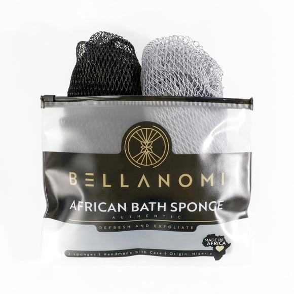 Esponja de Baño Bellanomi 114 cm Pack de 2 Negro y Pizarra