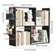 thumbnail image 3 of Estante Organizador de Escritorio Ajustable 61x30 cm Negro con Panel Perforado, 3 of 8