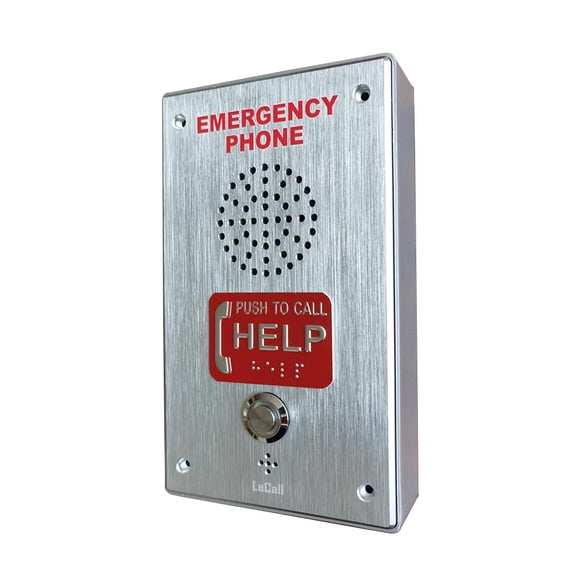 Teléfono de Emergencia LeCall TEP331 Cumple con ADA y Marcación Automática