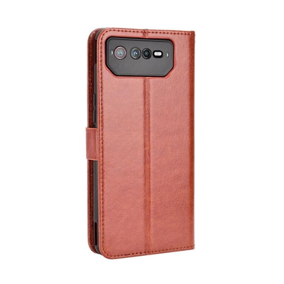 Funda tipo libro para Asus ROG Phone 6/6 PRO, cartera todo‑en‑uno, funda multifuncional con tarjetero y correa de muñeca desmontable