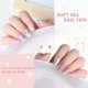 thumbnail image 3 of Uñas postizas OPkssnails cuadradas cortas transparentes de gel, 3 of 7