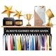 thumbnail image 1 of Estante expositor de trofeos y medallas iBobbish, blanco, 40 cm, con 20 ganchos, 1 of 9
