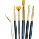 thumbnail image 1 of Set 6 Pinceles Princeton Mango Corto Pelo Taklon Dorado, 1 of 2