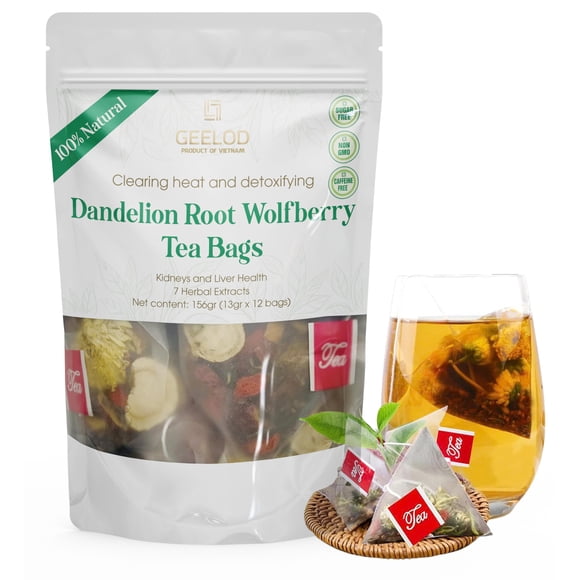 Té GEELOD Diente de león y Goji 13 g x 12 sobres