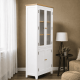 thumbnail image 3 of Vitrina "Perry" de Madera con Vidrio Vitrina Artesanal de Pino - Blanco - 80x35x180 cm, 3 of 3