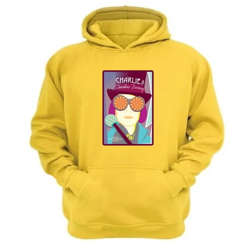 Polerón Canguro Wonka Amarillo Talla Xl Unisex