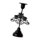 thumbnail image 1 of Candelabro Cónico De Hierro Negro, Adorno De Mesa Para Dormitorio, Ligero, Resistente, 5,5x17,5 Cm, 1 of 3