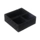 thumbnail image 5 of Paquete de 4 Cajas de Almacenamiento Tejidas, Contenedores Cúbicos, Organizador Multiusos, Divisor de Cajones, Organizador de Baño para Despensa Y Enc Negro, 5 of 5