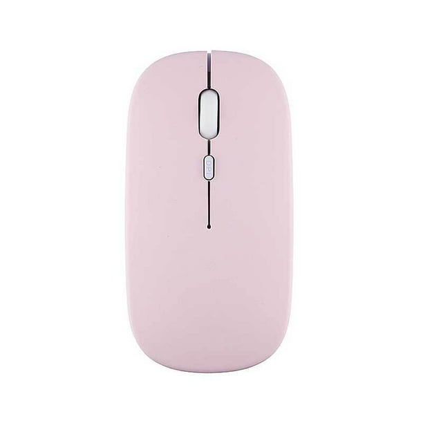 Mouse Rosado Inalambrico Bluetooth Recargable Para iPad Tablet