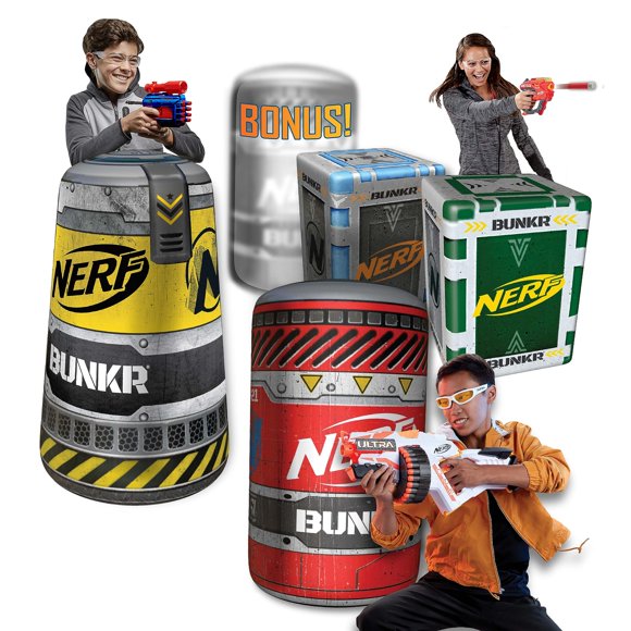 Set Battle Bunker Nerf Bunkr Battle Royale Inflable De 5 Piezas