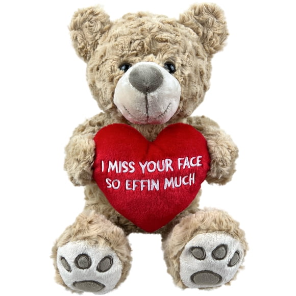 Osito de peluche Messenger Bear 36 cm Corazón "Te echo de menos"