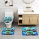 thumbnail image 2 of Juego de Alfombras de Baño Mighty MonsterWheelies Terciopelo Coral 3 Piezas, 2 of 6