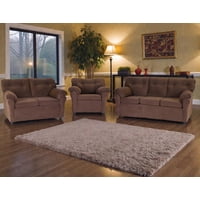 Muebles Altiro - Living Mateo 321 - Tela Felpa Chocolate