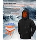 thumbnail image 4 of Chaqueta de invierno Buyboxs impermeable para esquí y snowboard, color negro, 2XL, 4 of 6