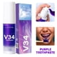 thumbnail image 1 of V34 Purple Teeth Whitening Toothpaste Remove Plaque Stains Cleaning Oral Hygiene Dental Tools Fresh Breath Beauty Health Care, 1 of 3