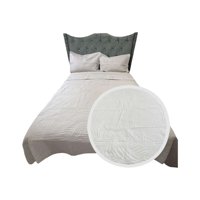 Iiimussa - Cubrecama Quilt De Lujo Verano Plaza Y Media Gris